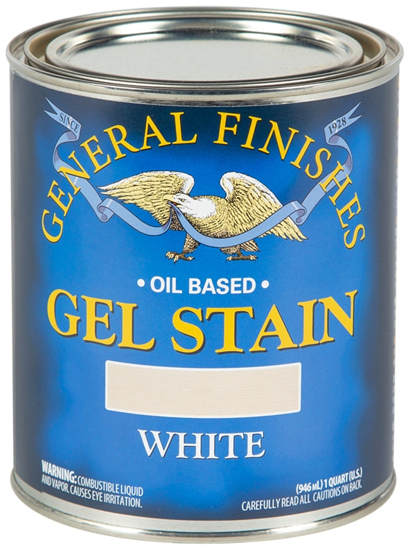 WQA STAIN GEL INTR WHITE 1QT
