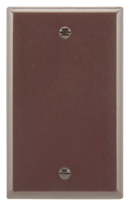 Eaton Cooper Wiring 2129 2129B-BOX Wallplate, 3-1/2 in L, 5-1/4 in W, 1/4 in Thick, 1 -Gang, Thermoset, Brown