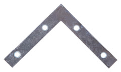 Prosource FC-Z03-01 Corner Brace, 3 in L, 3 in W, 1/2 in H, Steel, Zinc-Plated, 1.6 mm Thick Material