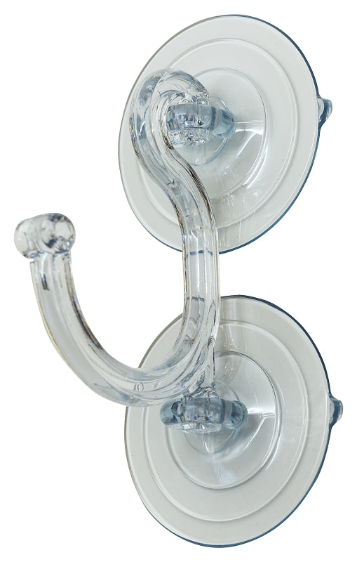 Adams 5750-86-5034 Heavy-Duty Suction Cup Hook, Polycarbonate, Clear