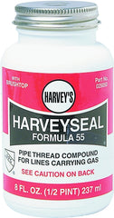 Harvey 25050 Pipe Thread Compound, 8 fl-oz Jar, Liquid, Paste, Yellow
