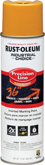 Industrial Choice 203024 Inverted Marking Spray Paint, Semi-Gloss, Caution Yellow, 17 oz, Can