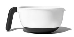 Good Grips 1144000 Batter Bowl, 2 qt Capacity, Round, 8 in L, 7-3/4 in W, Plastic, White