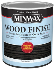 Minwax 108500000 Interior Wood Stain, Semi-Transparent, True Black, Liquid, 32 fl-oz