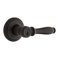 Weiser Collections Series 9GLA5350-089 Entry Door Lock, Lever Handle, Matte Black, KW Keyway, Residential, 2 Grade