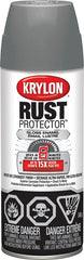 Krylon Rust Protector 469018000 Rust Preventative Spray Paint, Gloss, Smoke Gray, 12 oz, Can