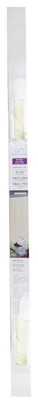 Simple Spaces MBV-78X84-VA3L Window Blind, 84 in L, 78 in W, Vinyl, Alabaster