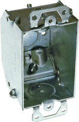 Raco 471 Switch Box, 1-Gang, 1-Outlet, 5-Knockout, 1/2 in Knockout, Steel, Gray, Galvanized