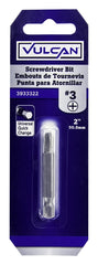 Vulcan 305111OR Screwdriver Bit, Hex Shank, S2 Chrome Molybdenum Steel
