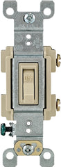 Leviton RS115-ICP Switch, 15 A, 120 V, Push-In Terminal, Thermoplastic Housing Material, Ivory