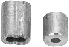 Campbell B7675454 Cable Ferrule and Stop Set, 1/4 in Dia Cable, Aluminum