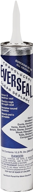 Surebond SB-190 Adhesive Sealant, Paste, Hydrocarbon, Translucent, 10.3 oz Cartridge