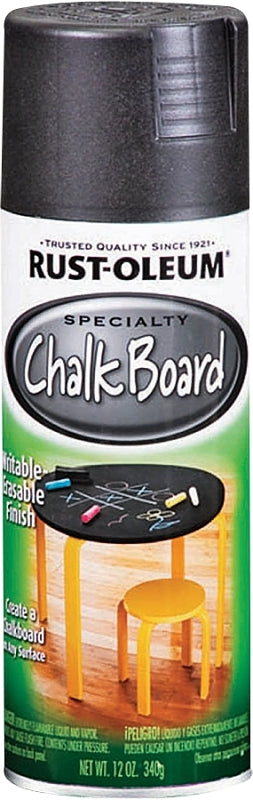 Specialty 1913830 Chalkboard Spray Paint, Flat, Black, 11 oz, Can