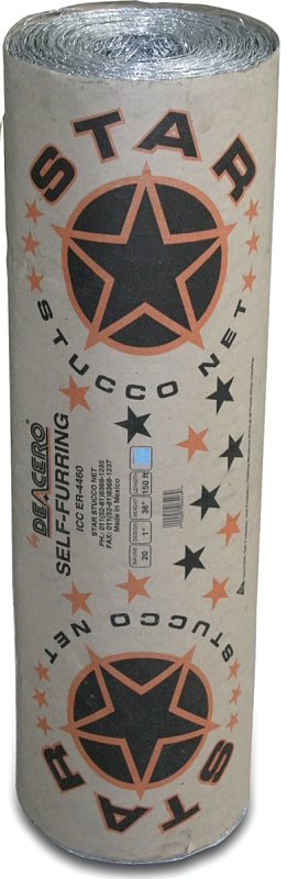 Buildmaster 6546 Stucco Netting, 150 ft L, 36 in W, 1 in Mesh