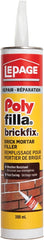 LePage Polyfilla Brickfix 394003 Brick Mortar Filler, Gray, 50 to 85 deg F, 300 mL Cartridge