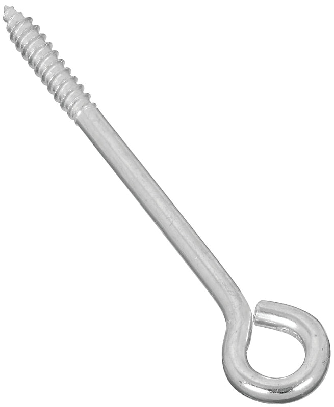 National Hardware N220-673 Lag Screw Eye, 1-1/2 in L Thread, 5 in OAL, 120 lb Working Load, Steel, Zinc