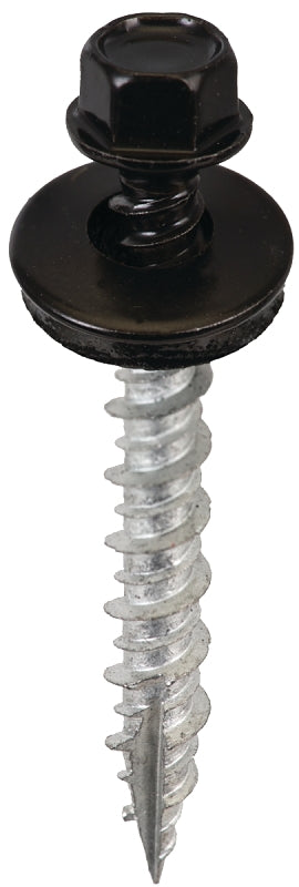Acorn International SW-MW15BK250 Screw, #9 Thread, High-Low, Twin Lead Thread, Hex Drive, Self-Tapping, Type 17 Point