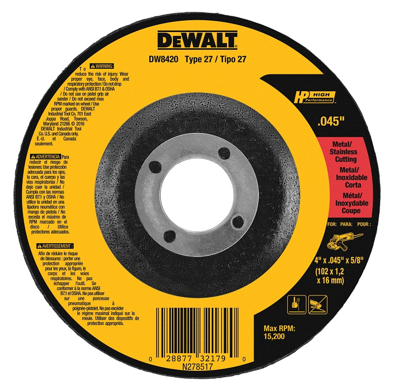 DW8420 WHEEL DEPRESS CTNR 4IN