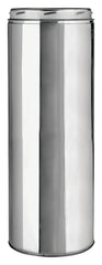 Selkirk 206012 Chimney Pipe, 8 in OD, 12 in L, Stainless Steel
