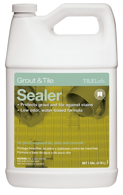 CUSTOM TileLab TLPSRA1-2 Grout and Tile Sealer, Liquid, Clear, 1 gal, Bottle