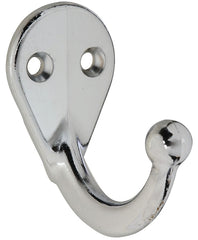 National Hardware V162 N274-183 Cloth Hook, 35 lb, 1-Hook, Zinc, Chrome