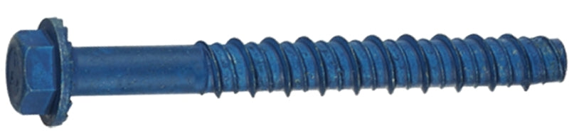 Buildex Tapcon 11414 Screw Anchor, Hex Drive, Steel, Metallic