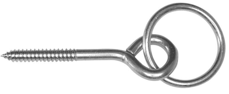 Campbell T7663550 Hitch Ring with Screw Eye Bolt, Steel, Zinc