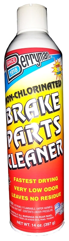 Berryman 2420C Brake Parts Cleaner, 14 oz Aerosol Can, Liquid