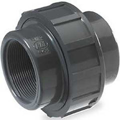 NDS U-0500-T Pipe Union, 1/2 in, FPT, Gray, SCH 80 Schedule, 150 psi Pressure