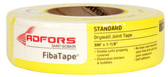 Adfors FDW8663-U Drywall Tape Wrap, 300 ft L, 1-7/8 in W, 0.3 mm Thick, Yellow