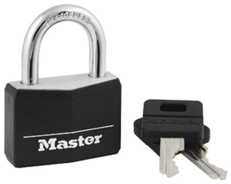 141D/140MLPDBLK PADLOCK BRASS