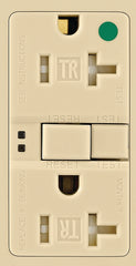 Eaton Wiring Devices TWRSGF20V GFCI Duplex Receptacle, 2 -Pole, 20 A, 125 V, Back, Side Wiring, NEMA: 5-20R, Ivory
