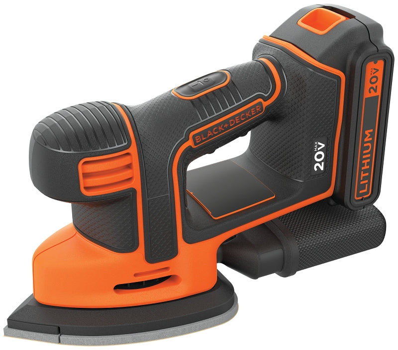 SANDER CRDLSS MOUSE W/BATT 20V