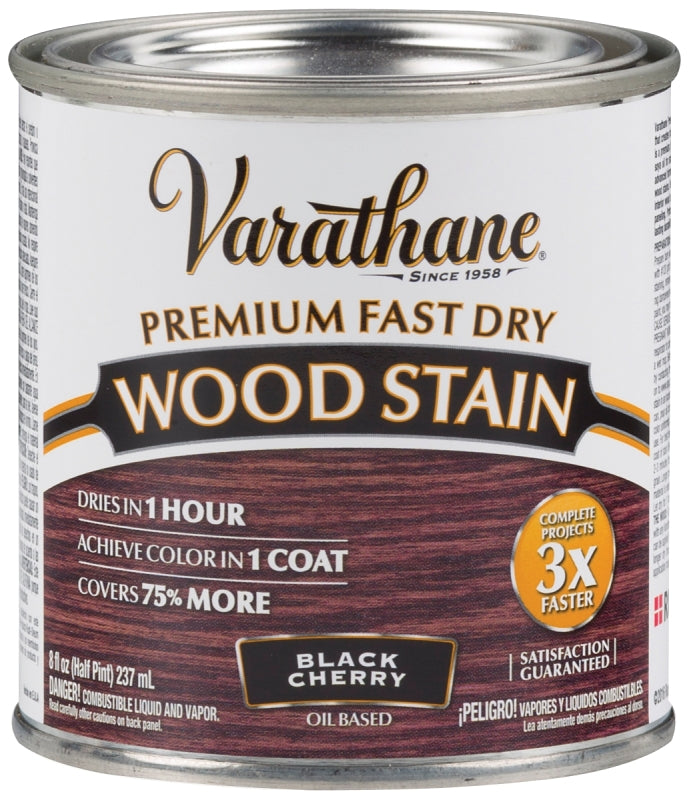 Varathane 262028 Stain, Black Cherry, Liquid, 0.5 pt, Can