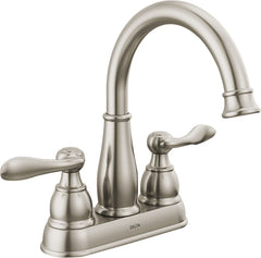 DELTA Windemere Series 25896LF-BN Bathroom Faucet, 1.2 gpm, 2-Faucet Handle, Brushed Nickel, Lever Handle