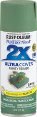 2X Ultra Cover 334075 Spray Paint, Satin, Moss Green, 12 oz, Can