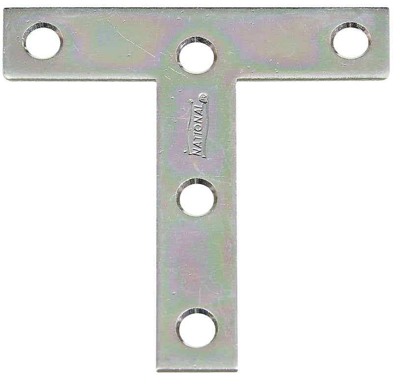 National Hardware 116BC Series N266-429 T-Plate, 3 in L, Steel, Zinc