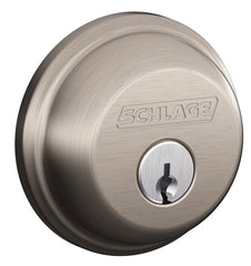 Schlage B60NV619 KA4 Deadbolt, Satin Nickel, Metal, C Keyway, Re-Key Technology: Traditional, Residential, Yes
