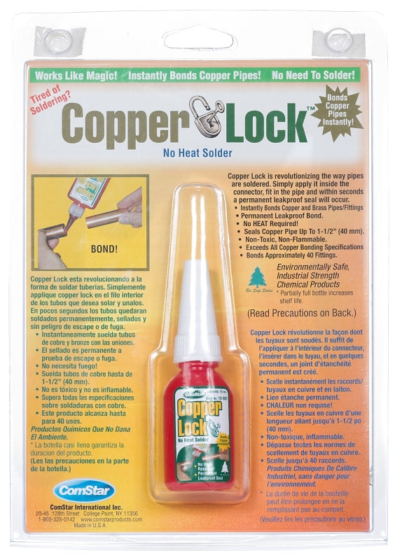 ComStar Copper Lock Series 10-801 No Heat Solder, 10 mL Tube, Liquid, -60 to 300 deg F Melting Point