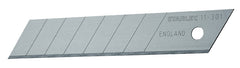 STANLEY 11-301T Replacement Blade, 18 mm, 4-1/4 in L, Carbon Steel, 8-Point