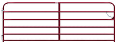 Behlen Country 40130121 Utility Gate, 144 in W Gate, 50 in H Gate, 20 ga Frame Tube/Channel, Red