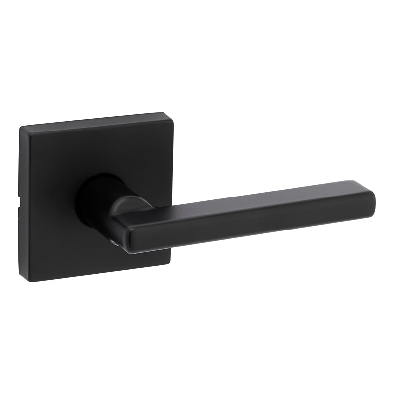 Weiser Halifax Series 9GLA1010-065 Passage Lever, Levers Lock, Matte Black, Residential, Universal Hand, 2 Grade