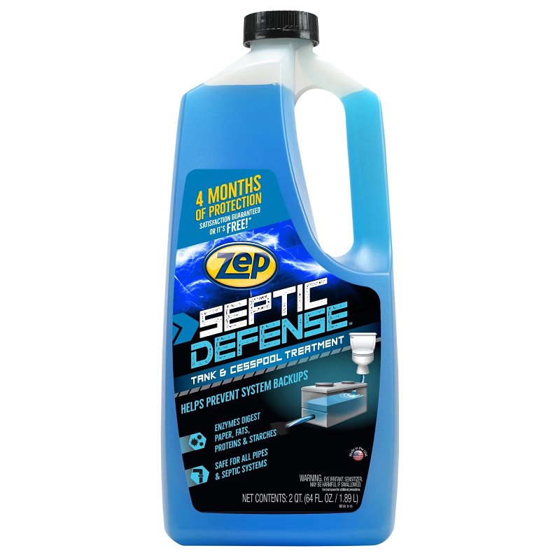 Zep ZLST648 Septic System Treatment, Liquid, Blue/Green, 64 oz