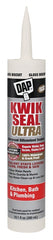 DAP KWIK SEAL ULTRA 18899 Siliconized Sealant, Biscuit, 0 to 150 deg F, 10.1 oz Cartridge