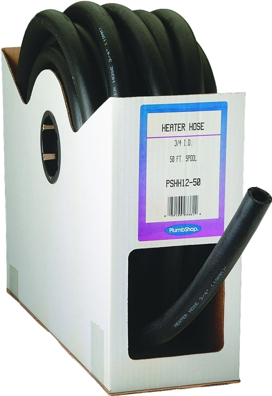 UDP T62004003/HH3450P Heater Hose, 50 ft L, 80 psi Pressure, Synthetic Rubber, Black