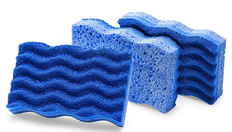 Libman 1075 Sponge, 4-1/2 in L, 3 in W, 1 in Thick, Yellow