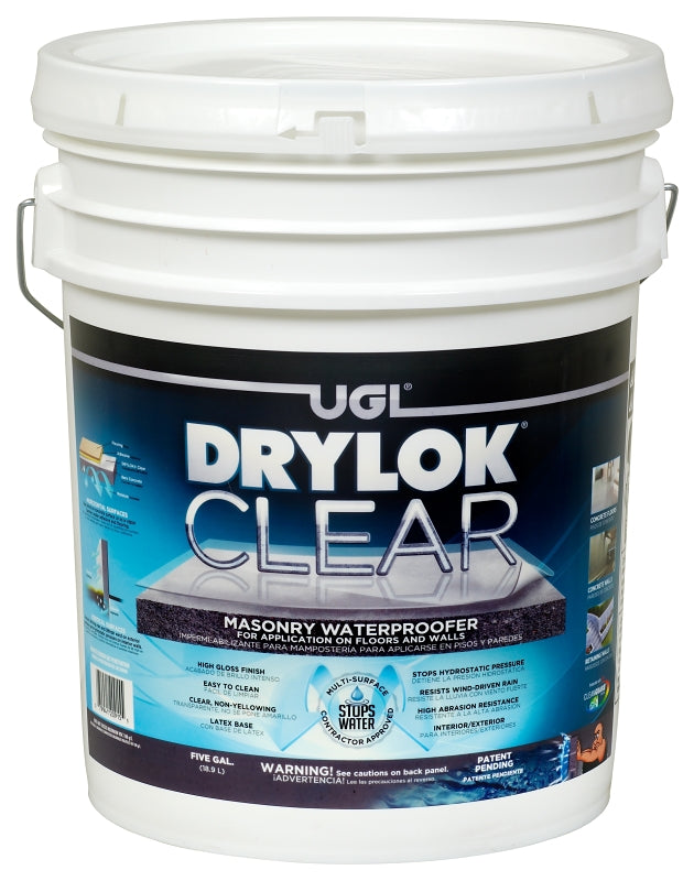 UGL DRYLOK 20915 Masonry Waterproofer, Milky White, 5 gal Can