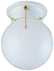 Boston Harbor Ceiling Light Fixture, 0.5 A, 120 V, 60 W, 1-Lamp, A19 or CFL Lamp, Metal Fixture