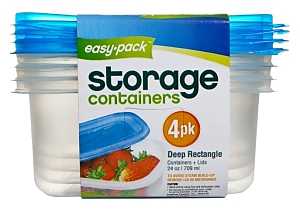 Easy Pack 8068 Storage Container Set, 28 oz Capacity