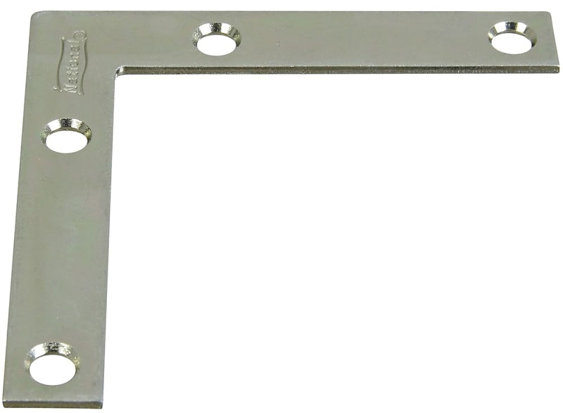 National Hardware 117BC Series N266-528 Corner Brace, 3 in L, 1/2 in W, 3 in H, Steel, Zinc, 0.07 Thick Material